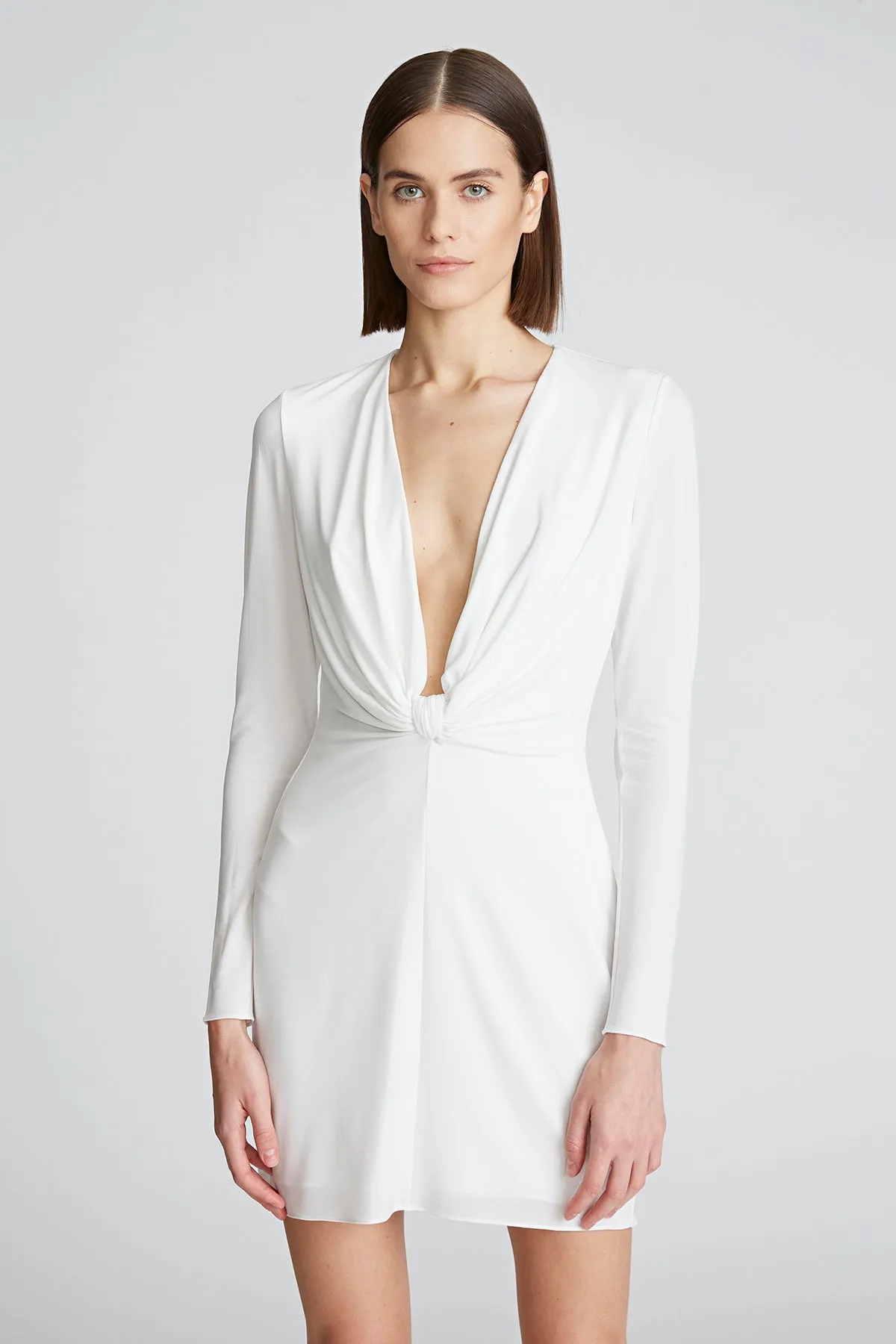 Fay Jersey Twist Mini Dress sold by H by Halston product image thumbnail 4