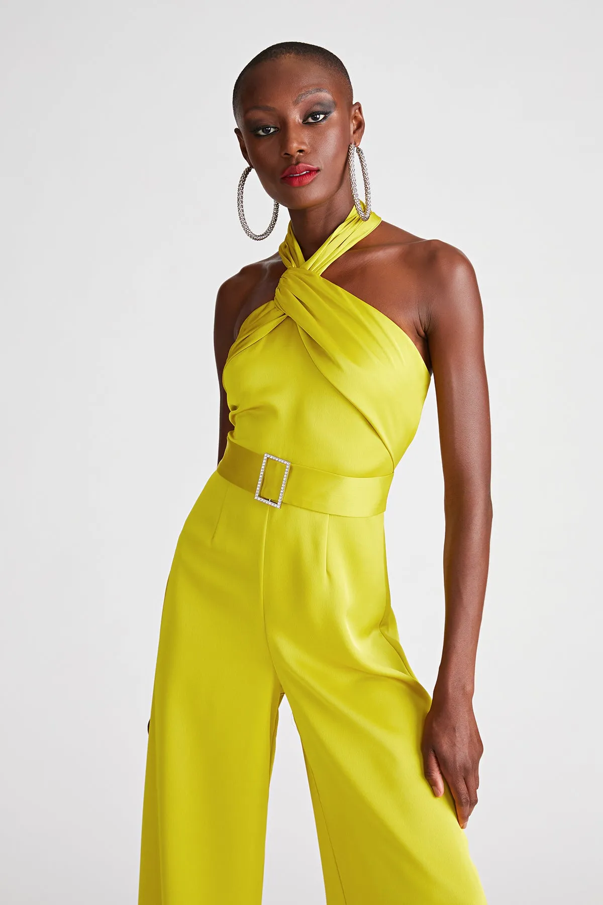 Kani Jumpsuit In Satin sold by H by Halston product image thumbnail 4