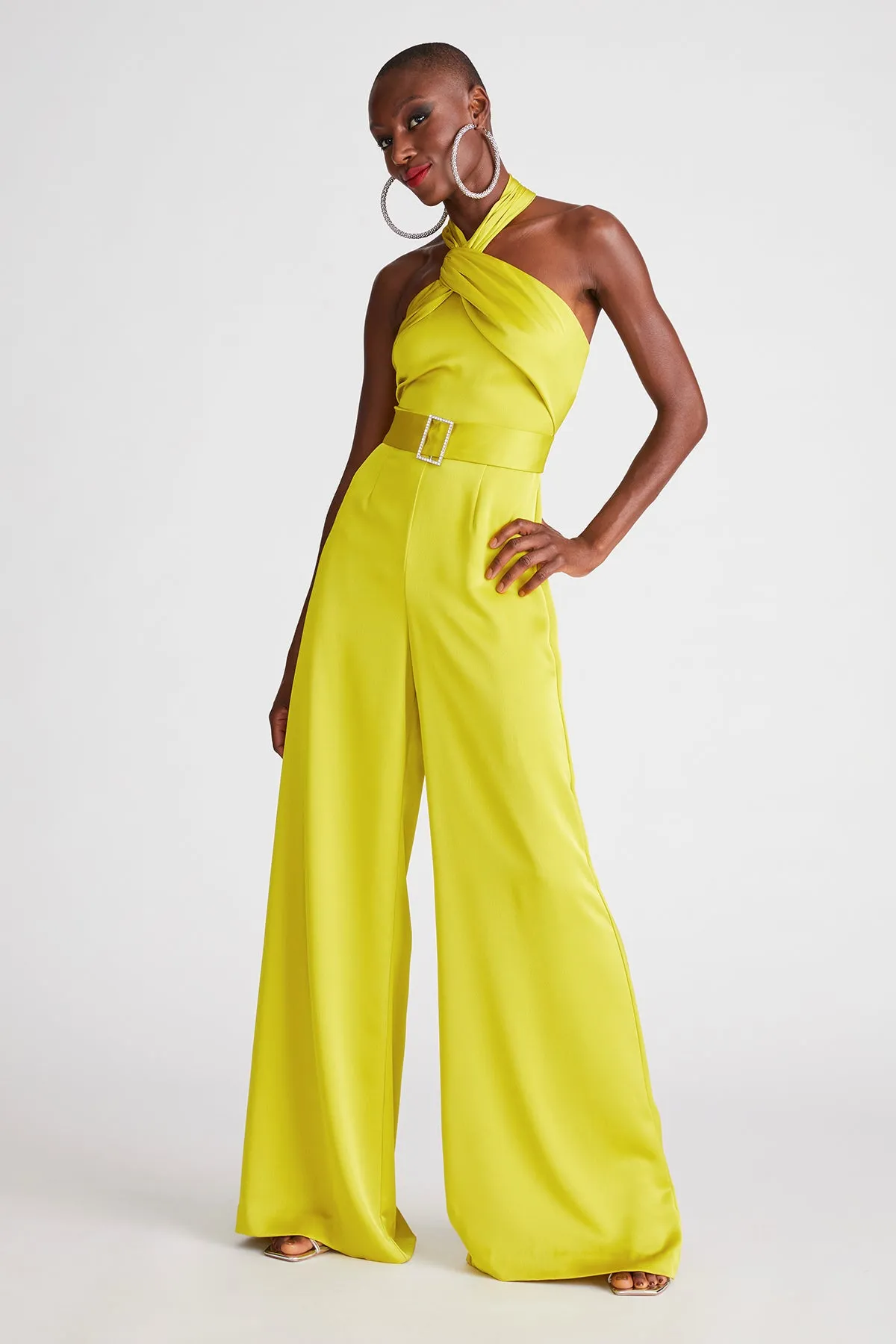 Kani Jumpsuit In Satin sold by H by Halston product image thumbnail 5