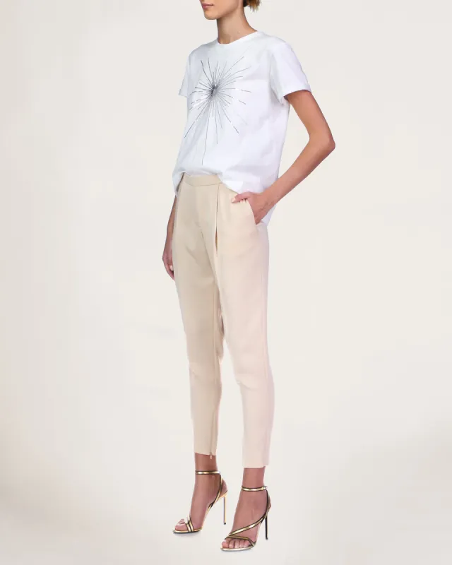 Elle Tapered Crepe Pant made by H by Halston