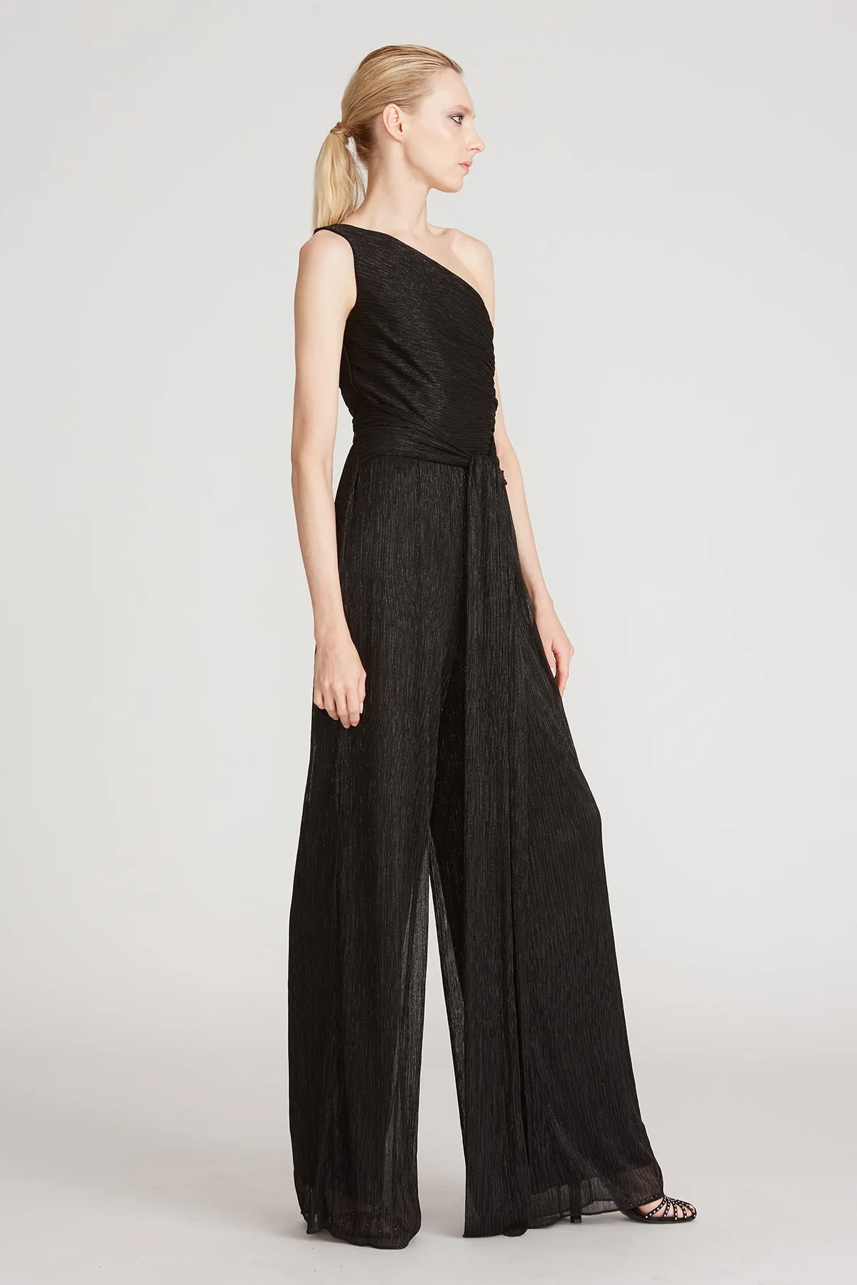 Romee Crinkle Jersey Jumpsuit sold by H by Halston product image thumbnail 3