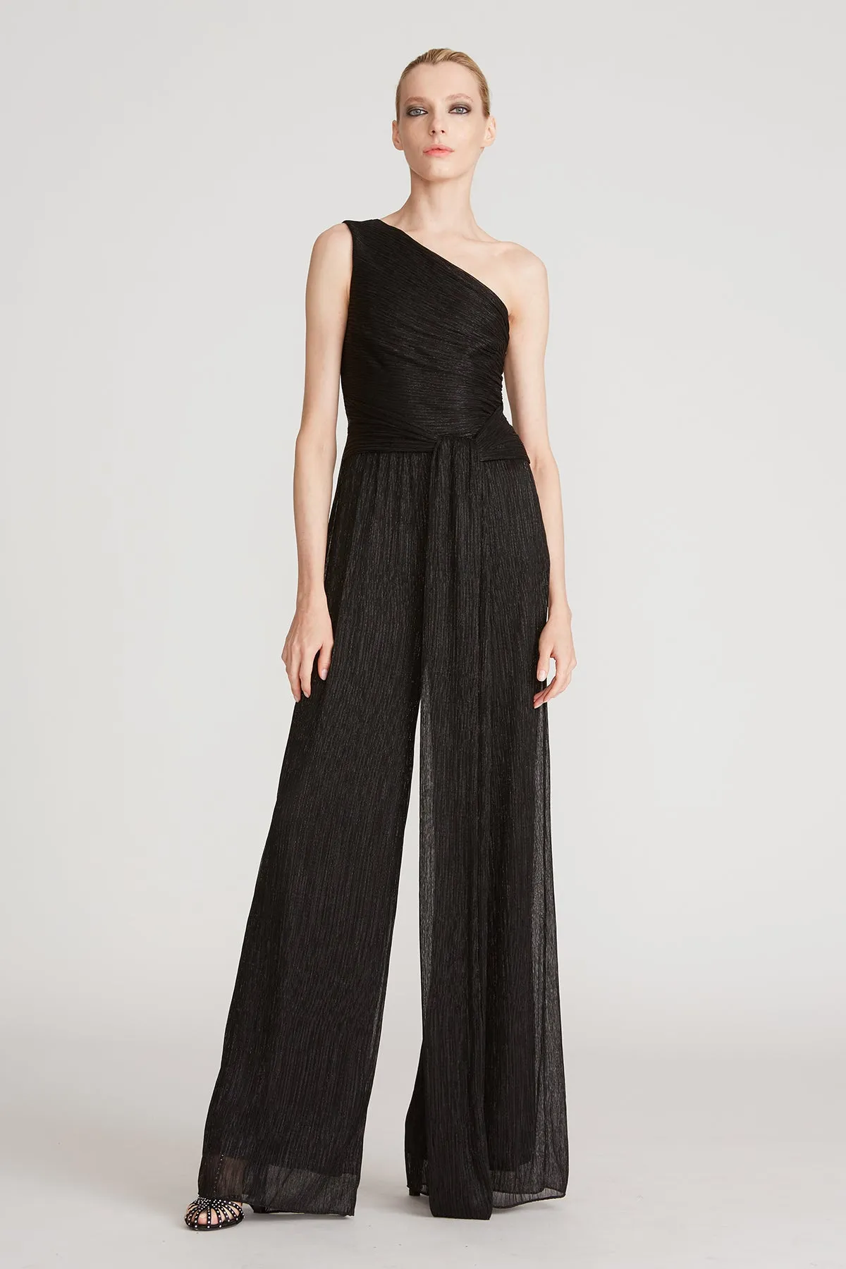 Romee Crinkle Jersey Jumpsuit sold by H by Halston
