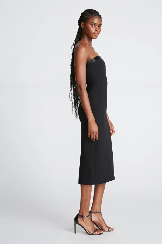 Brielle Dress In Stretch Crepe made by H by Halston