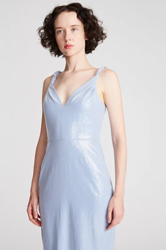 Keira Dress In Soft Sequins made by H by Halston
