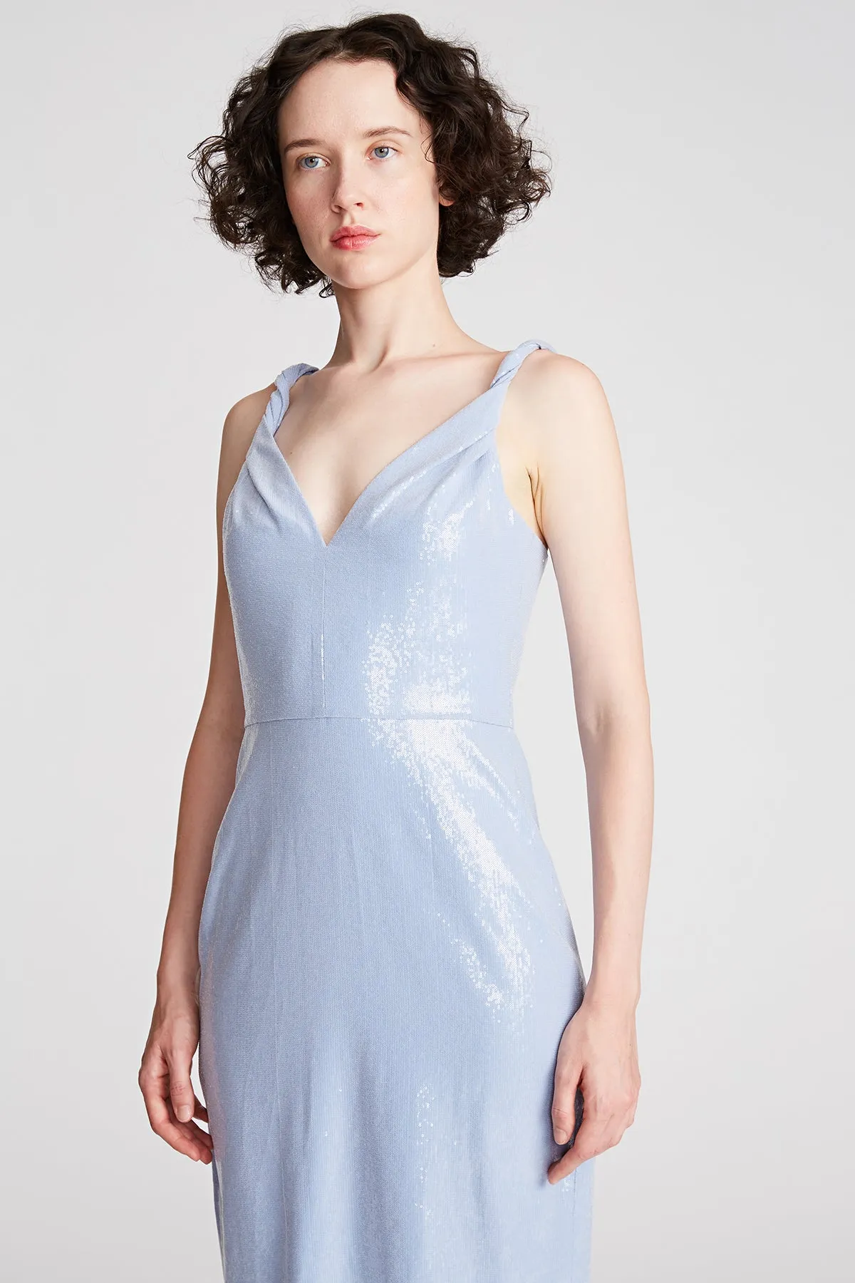 Keira Dress In Soft Sequins sold by H by Halston