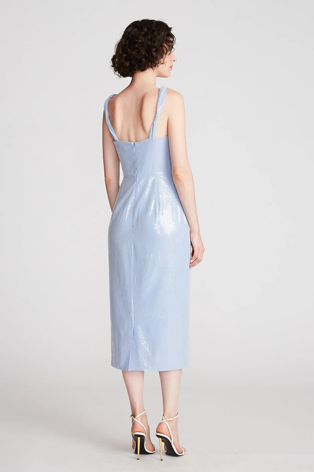 Keira Dress In Soft Sequins sold by H by Halston product image thumbnail 3
