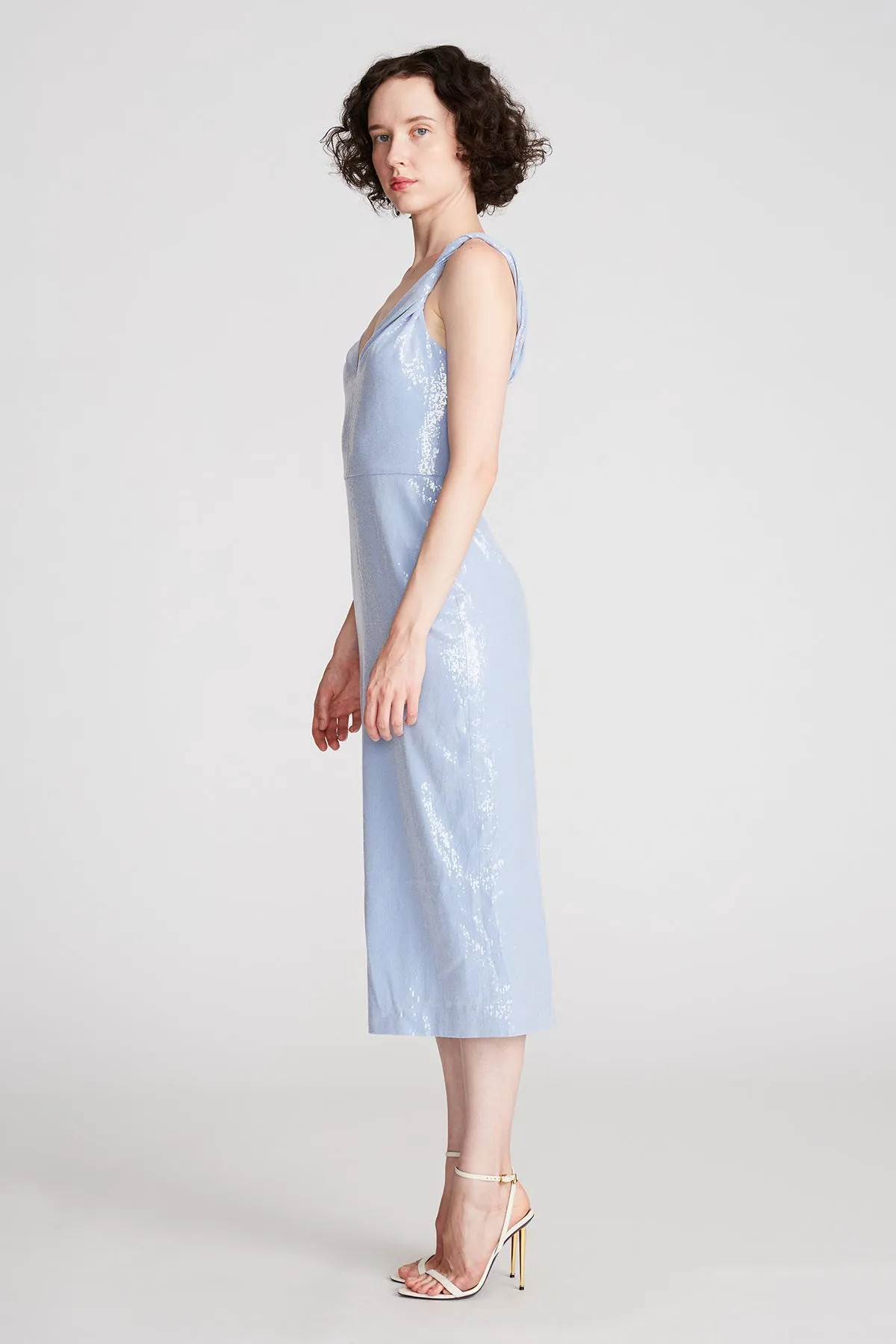 Keira Dress In Soft Sequins sold by H by Halston product image thumbnail 2