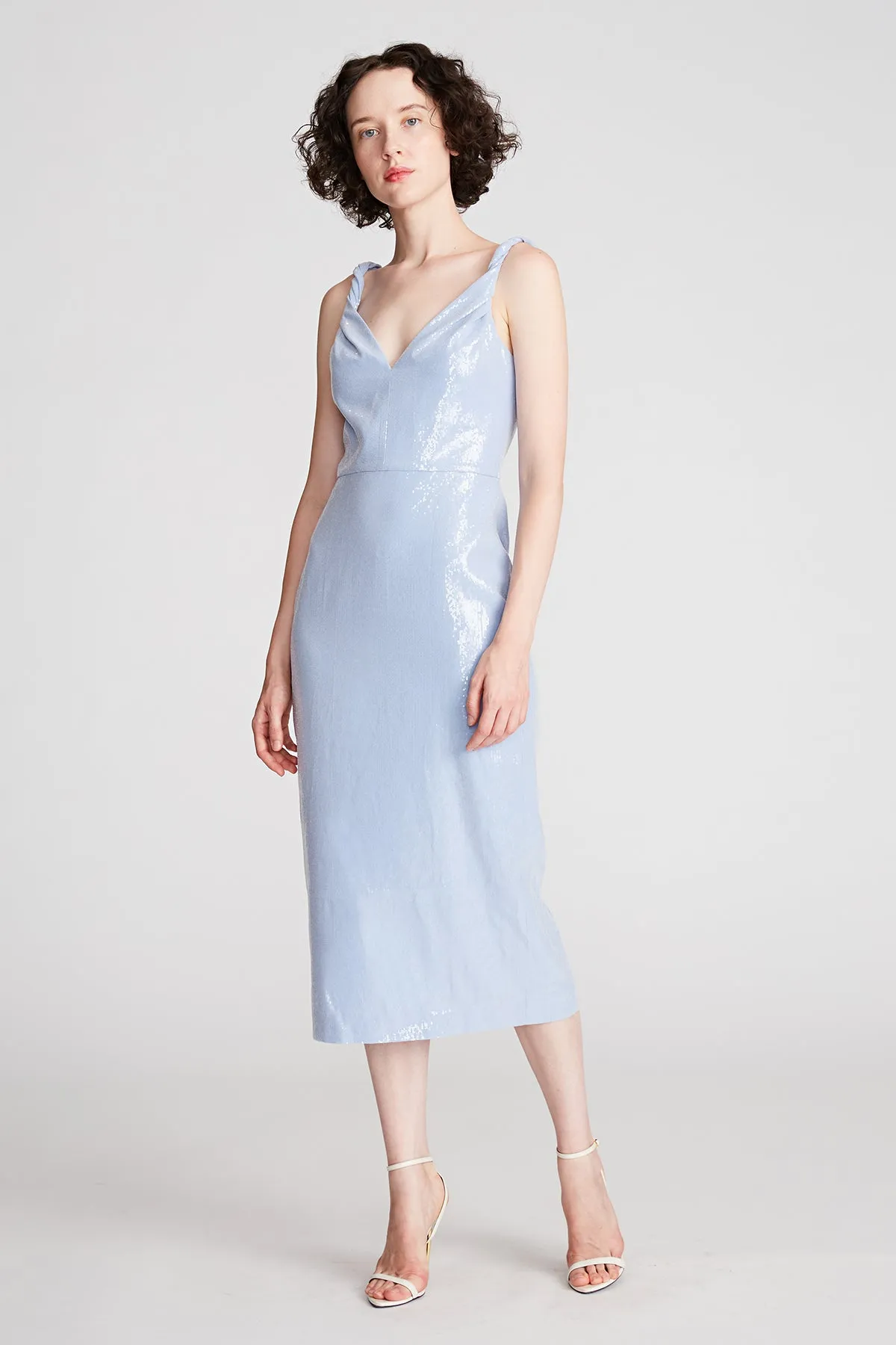 Keira Dress In Soft Sequins sold by H by Halston product image thumbnail 4