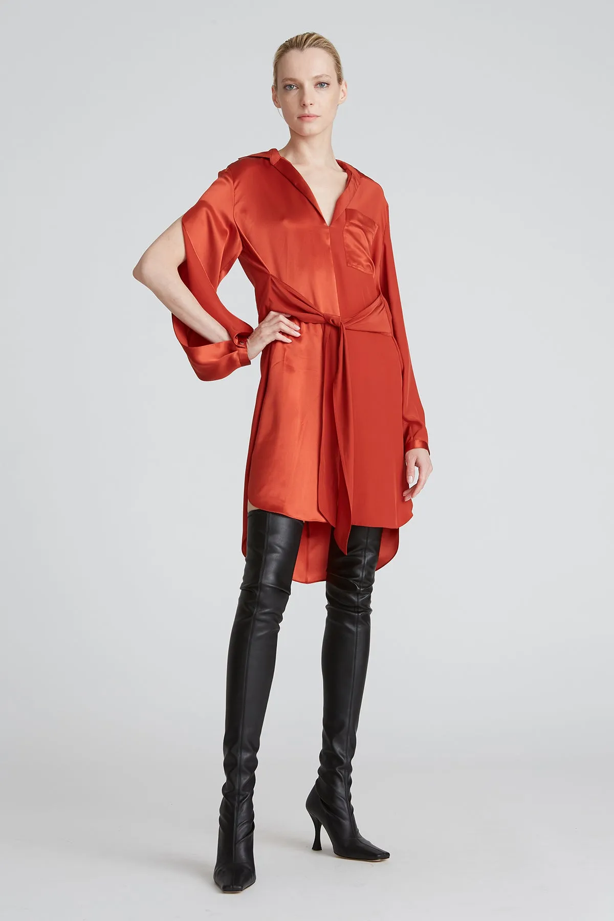 Janelle Charmeuse Dress sold by H by Halston product image thumbnail 5