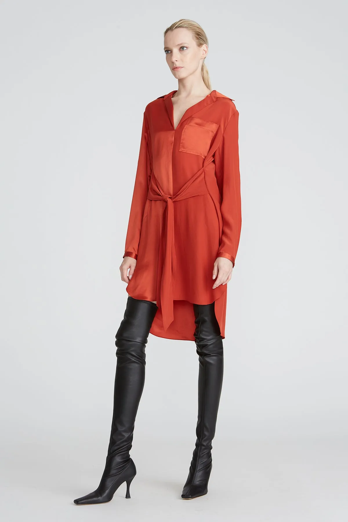 Janelle Charmeuse Dress sold by H by Halston product image thumbnail 4