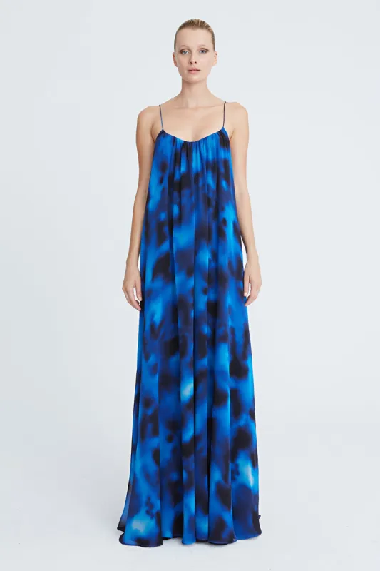 Samantha Batik Chiffon Gown sold by H by Halston