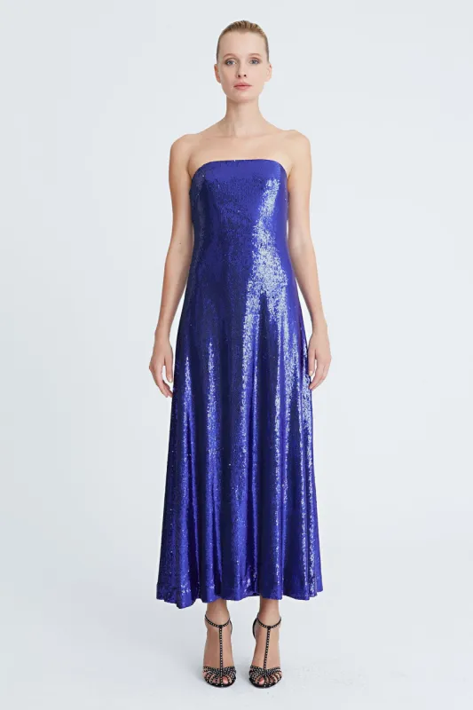 Talia Sequin Bustier Cocktail sold by H by Halston