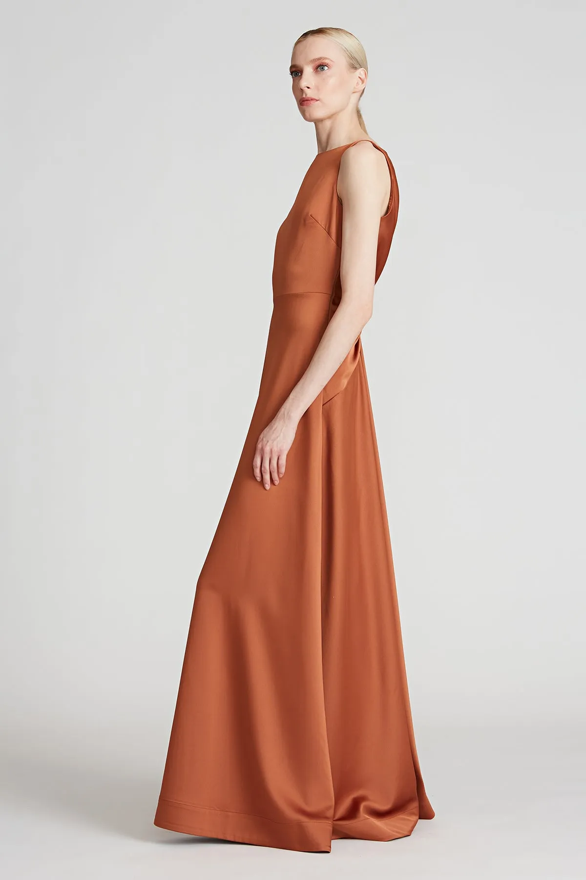 Mia Satin Gown sold by H by Halston product image thumbnail 2