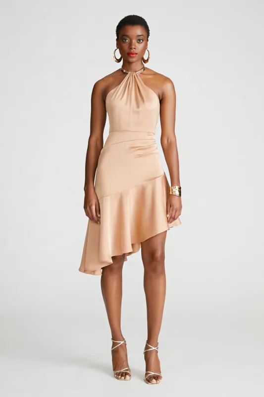 Beverly Dress In Satin sold by H by Halston