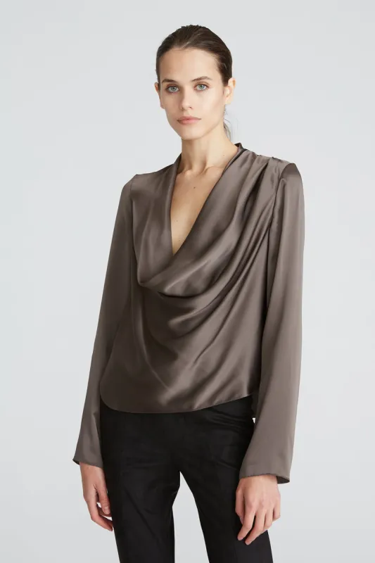 Aviana Charmeuse Blouse sold by H by Halston