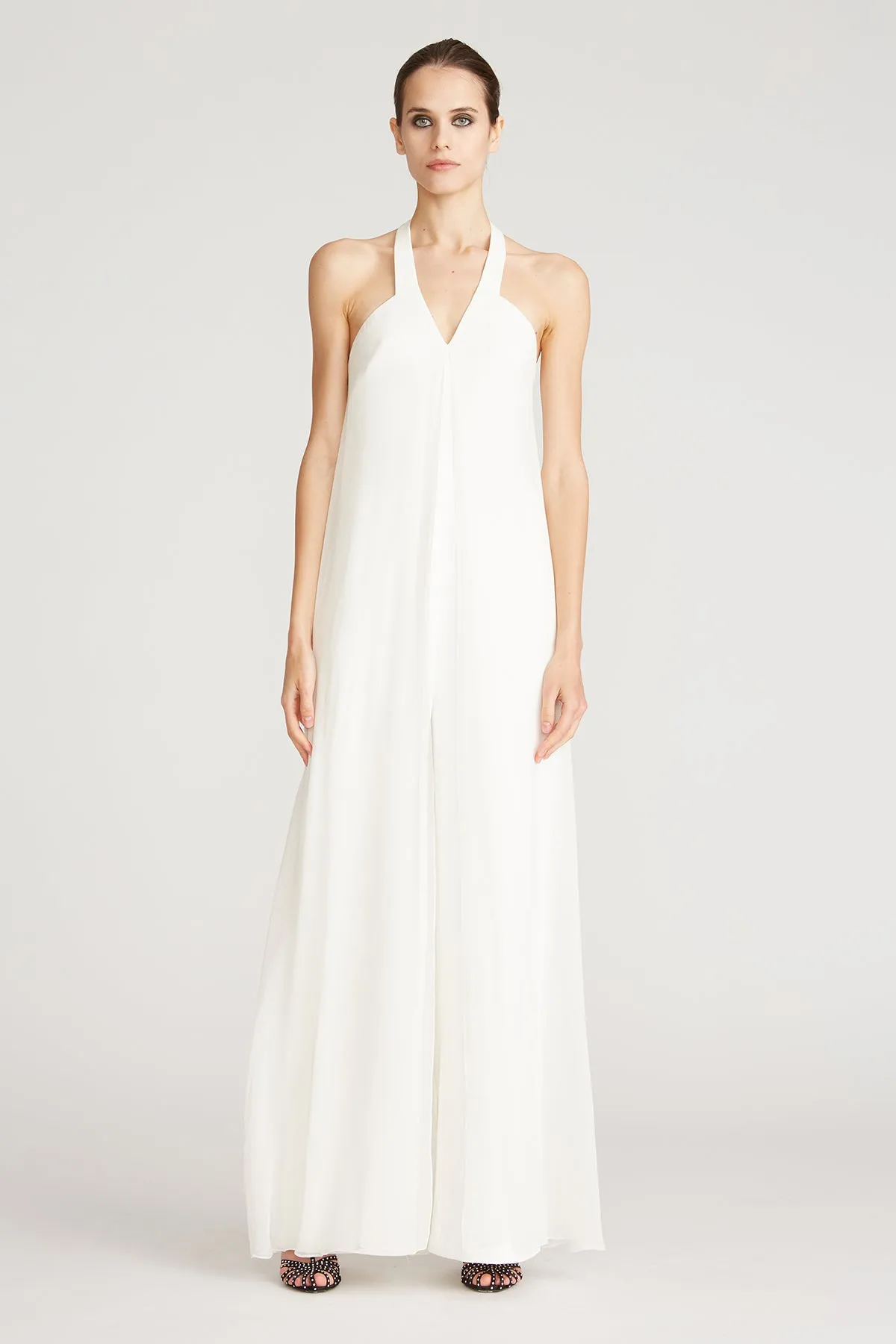 Ori Crepe/Chiffon Jumpsuit sold by H by Halston product image thumbnail 3