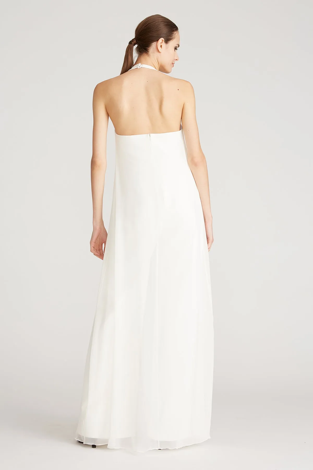 Ori Crepe/Chiffon Jumpsuit sold by H by Halston product image thumbnail 2