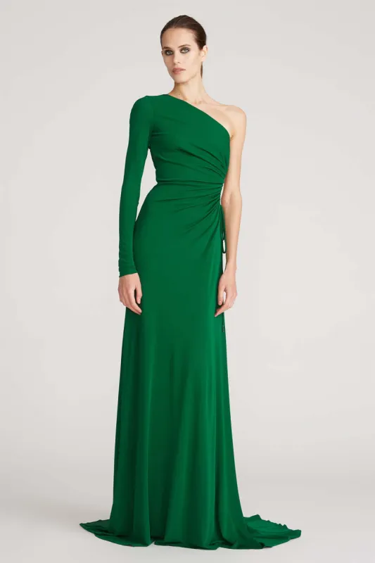 Bay Matte Jersey Gown Jade sold by H by Halston