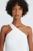 Brianna Crepe Asymmetric Gown sold by H by Halston