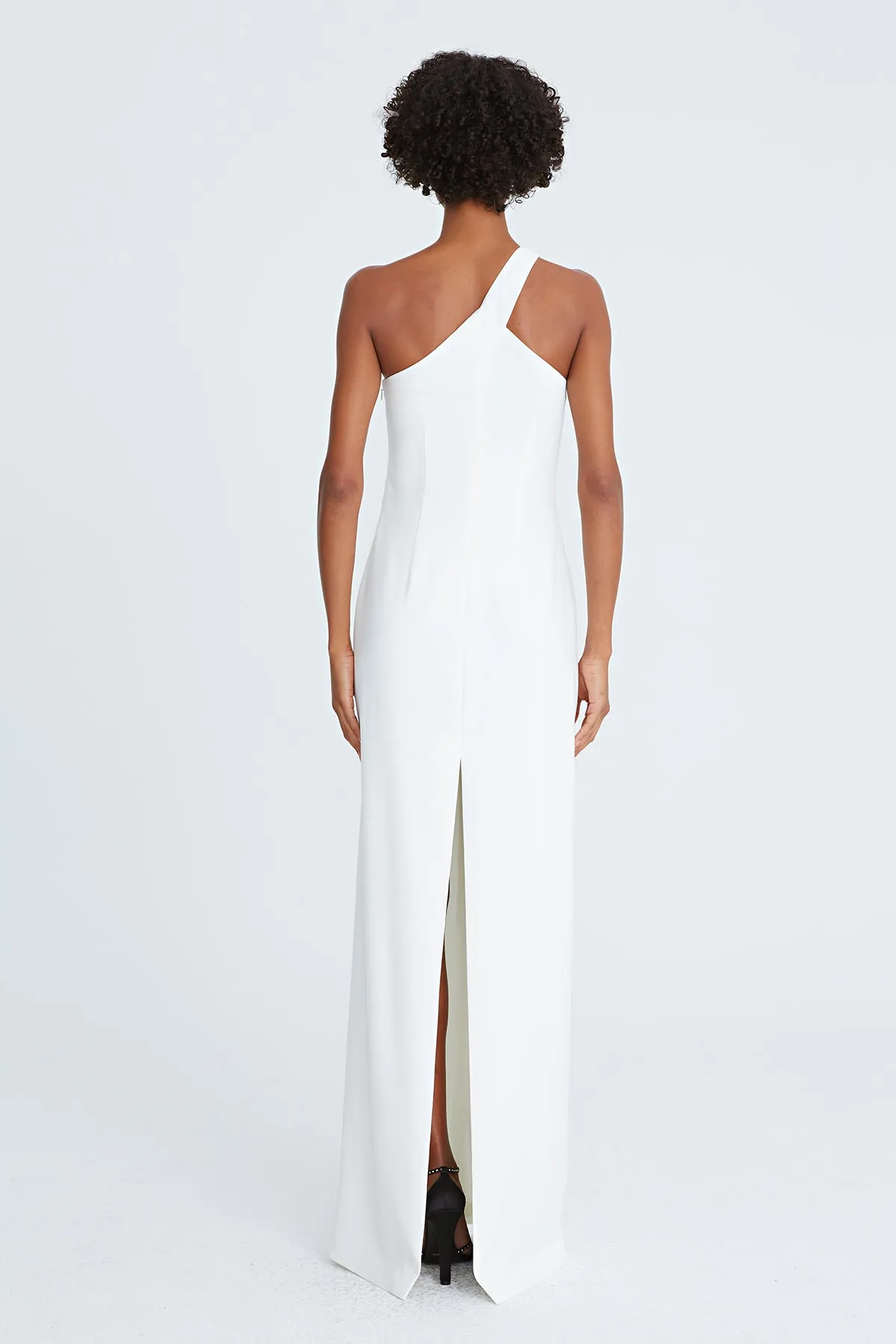 Brianna Crepe Asymmetric Gown sold by H by Halston product image thumbnail 2