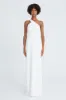 Brianna Crepe Asymmetric Gown sold by H by Halston