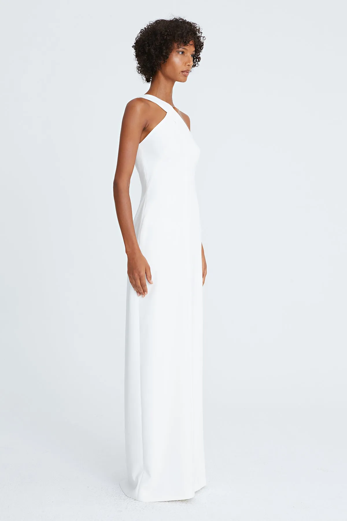 Brianna Crepe Asymmetric Gown sold by H by Halston product image thumbnail 3