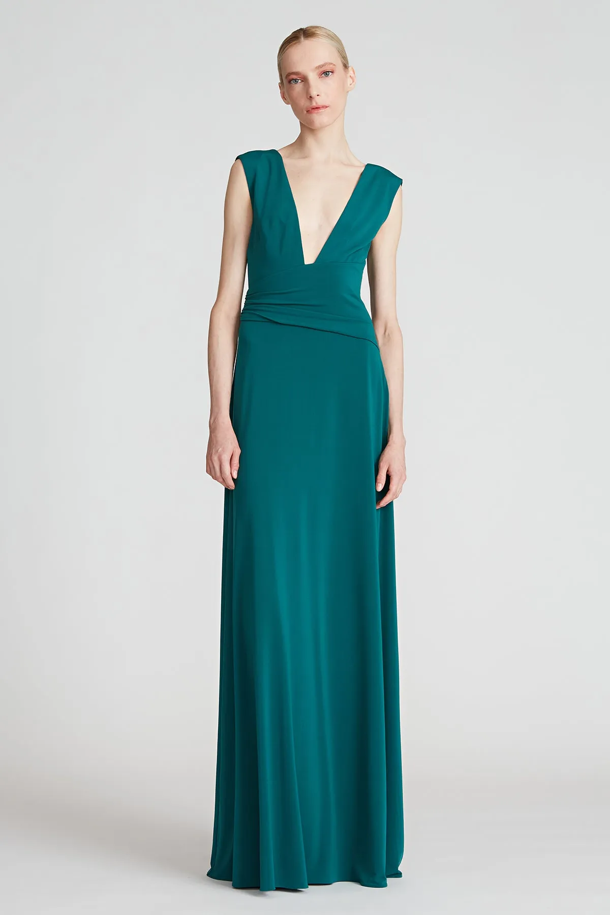 Tory Jersey V Neck Gown sold by H by Halston