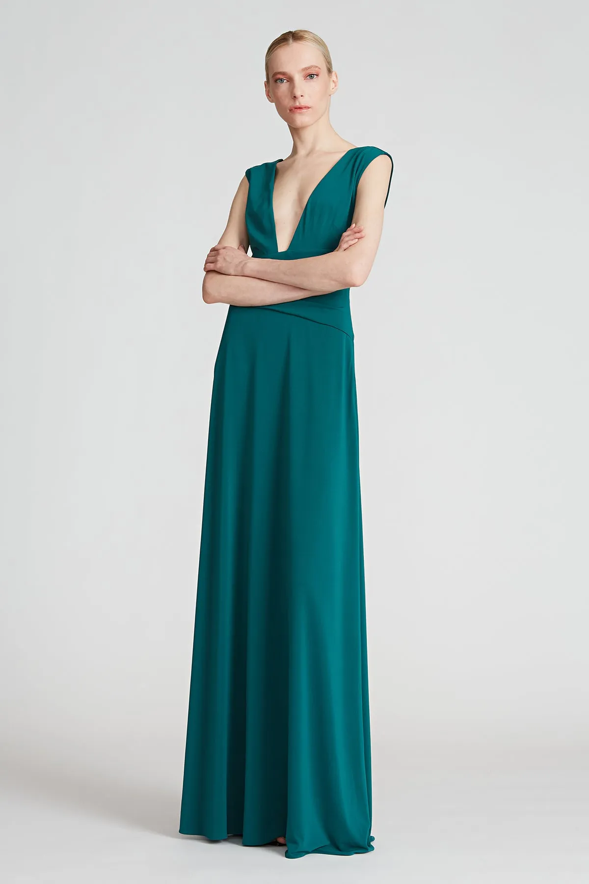 Tory Jersey V Neck Gown sold by H by Halston product image thumbnail 5