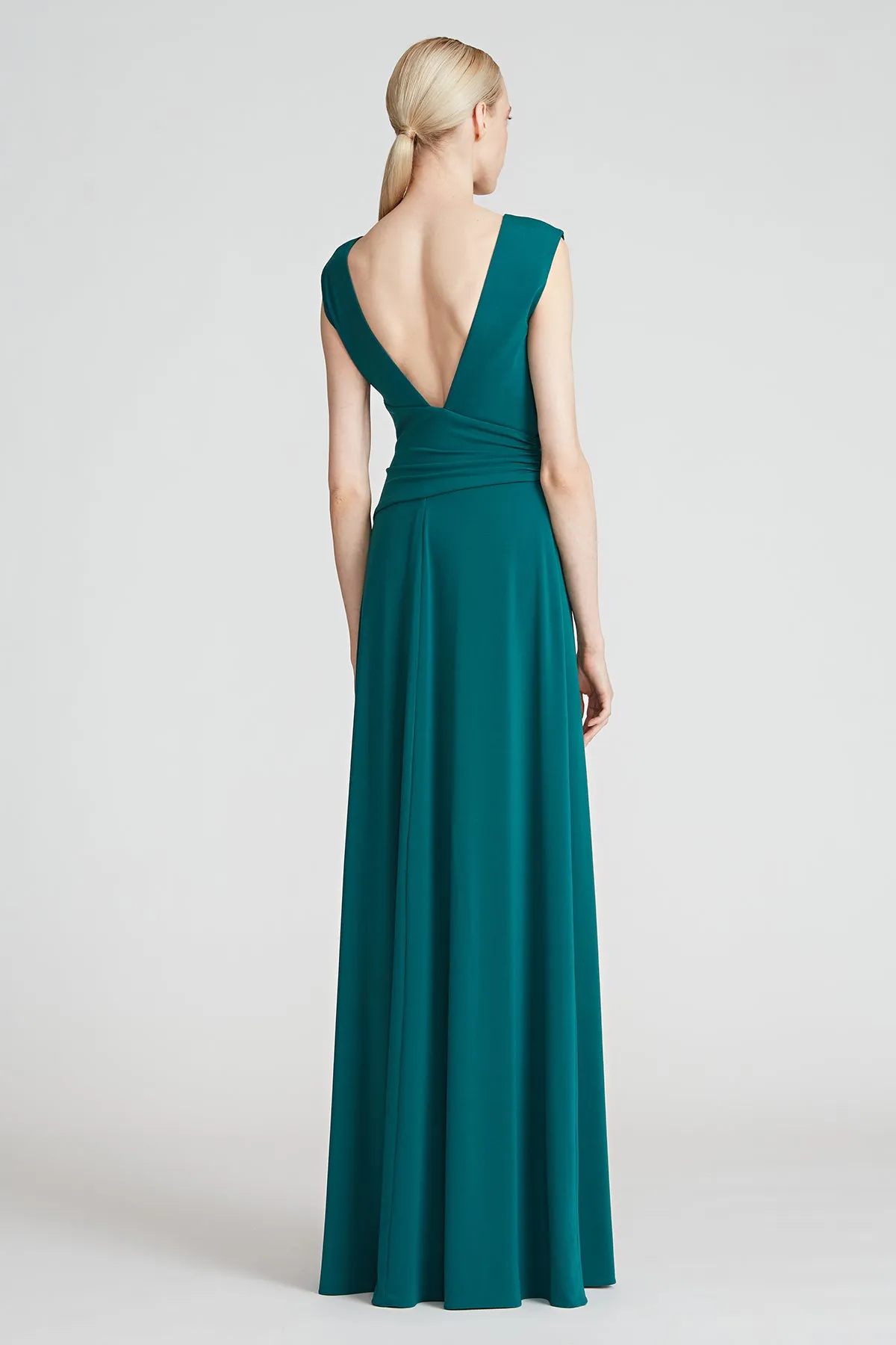 Tory Jersey V Neck Gown sold by H by Halston product image thumbnail 2