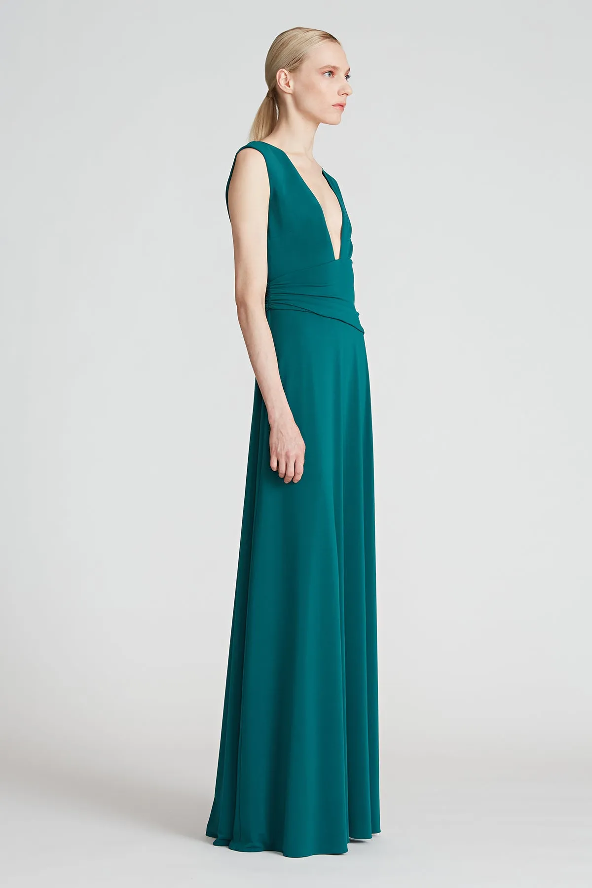 Tory Jersey V Neck Gown sold by H by Halston product image thumbnail 3