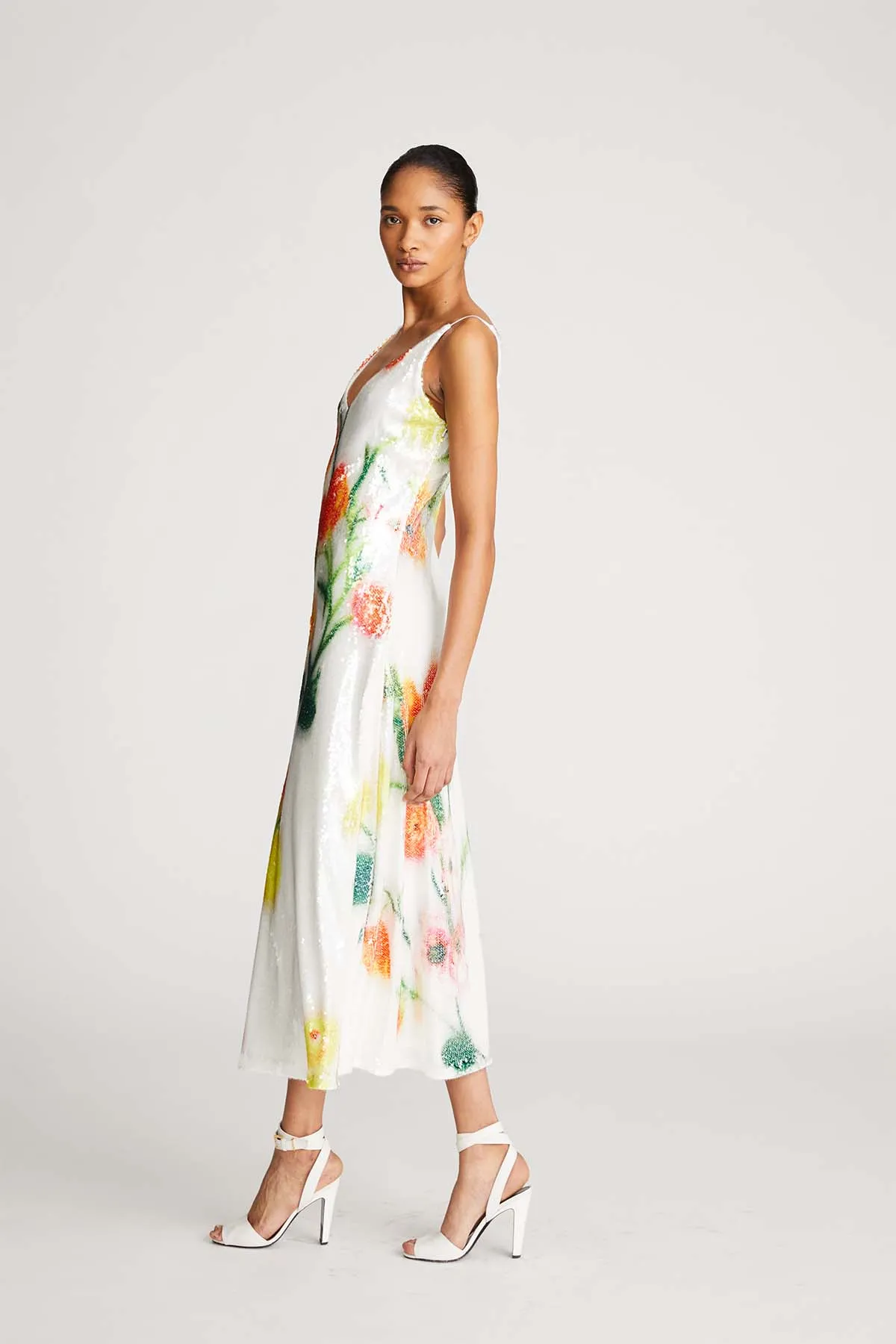 Caralyn Dress in Floral Sequin sold by H by Halston product image thumbnail 4