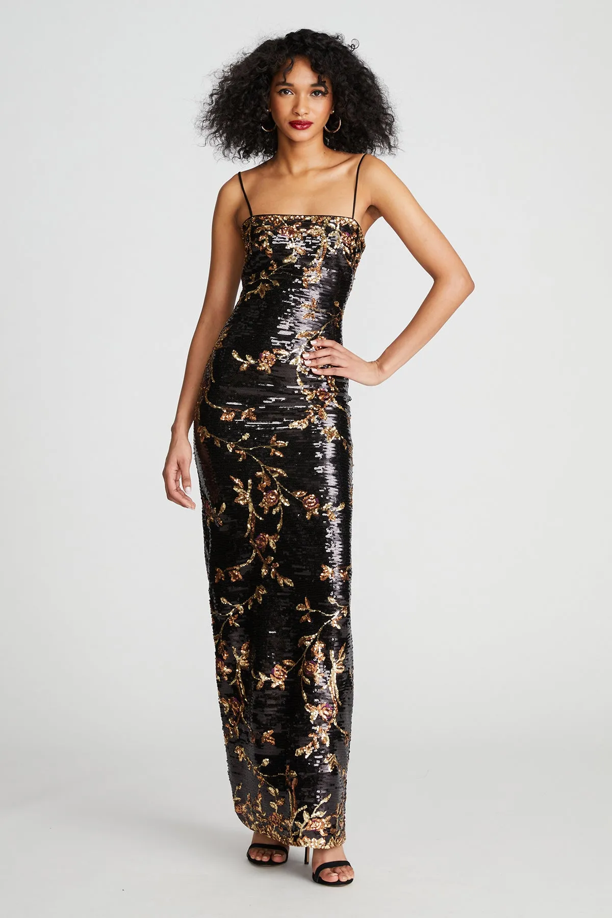 Yazmeen Gown In Floral Sequin sold by H by Halston product image thumbnail 5