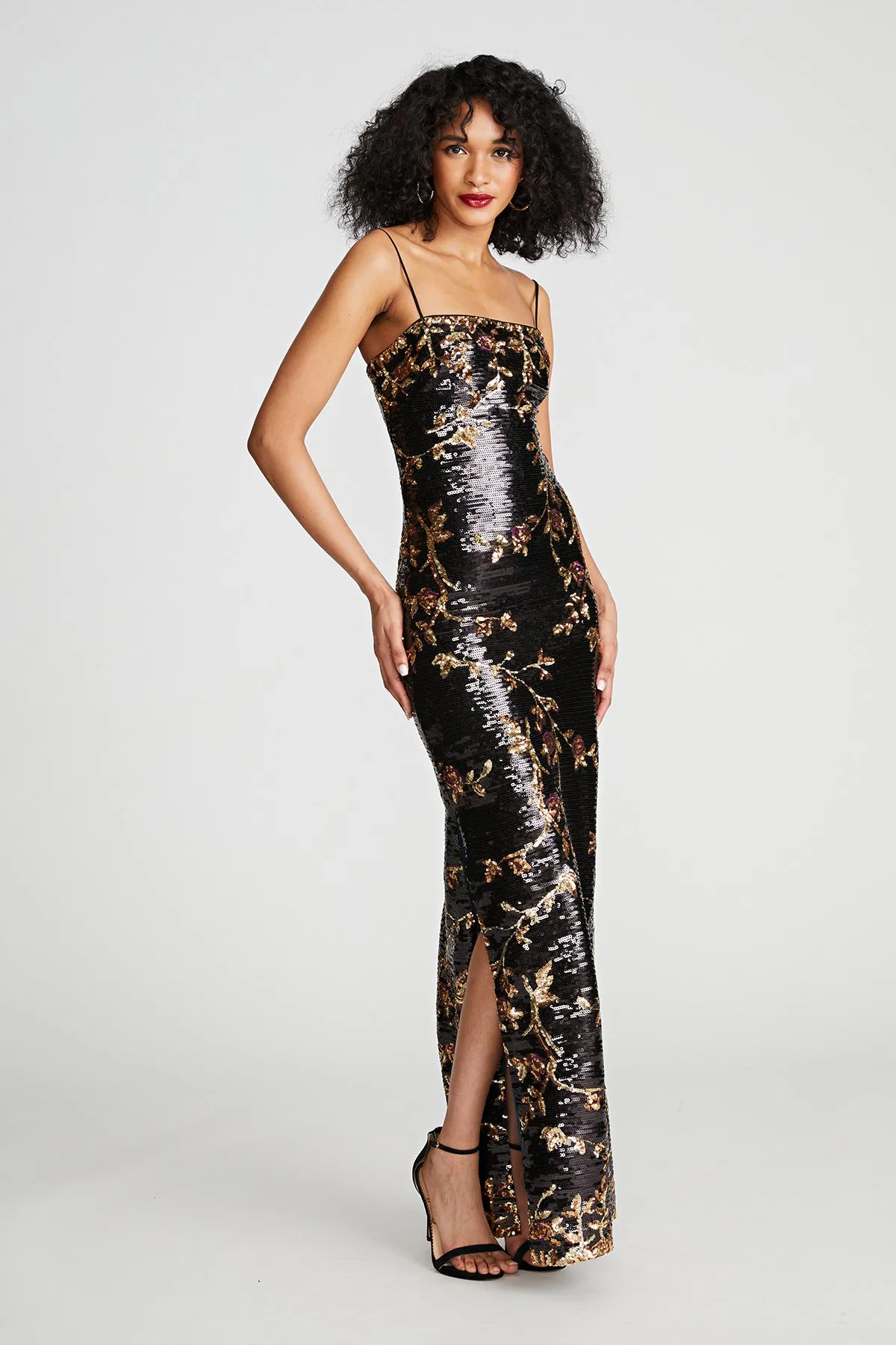 Yazmeen Gown In Floral Sequin sold by H by Halston product image thumbnail 4