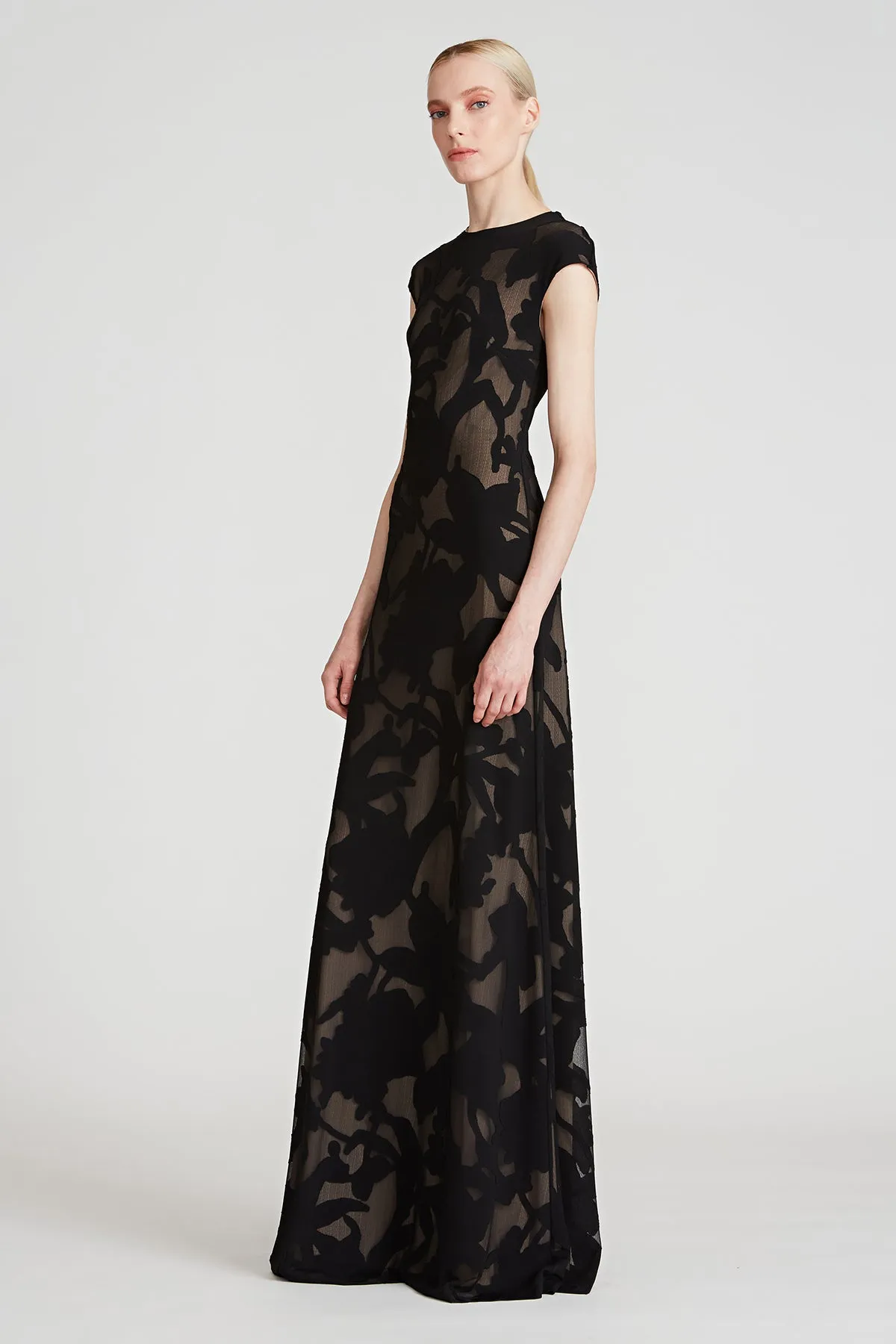 Davin Burnout Gown sold by H by Halston product image thumbnail 3