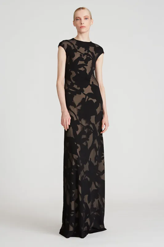 Davin Burnout Gown sold by H by Halston