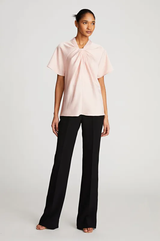 Nelia Top In Double Satin sold by H by Halston