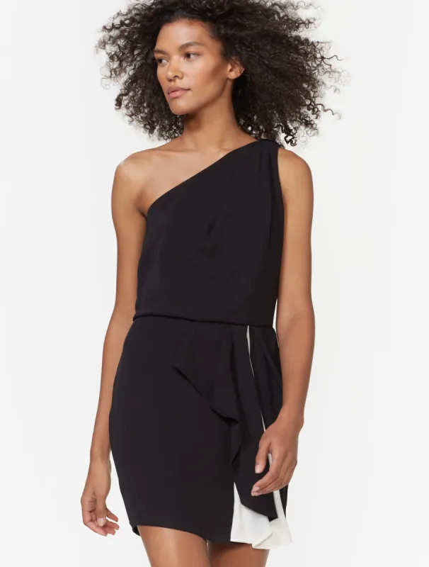 One Shoulder Dress With Drape sold by H by Halston
