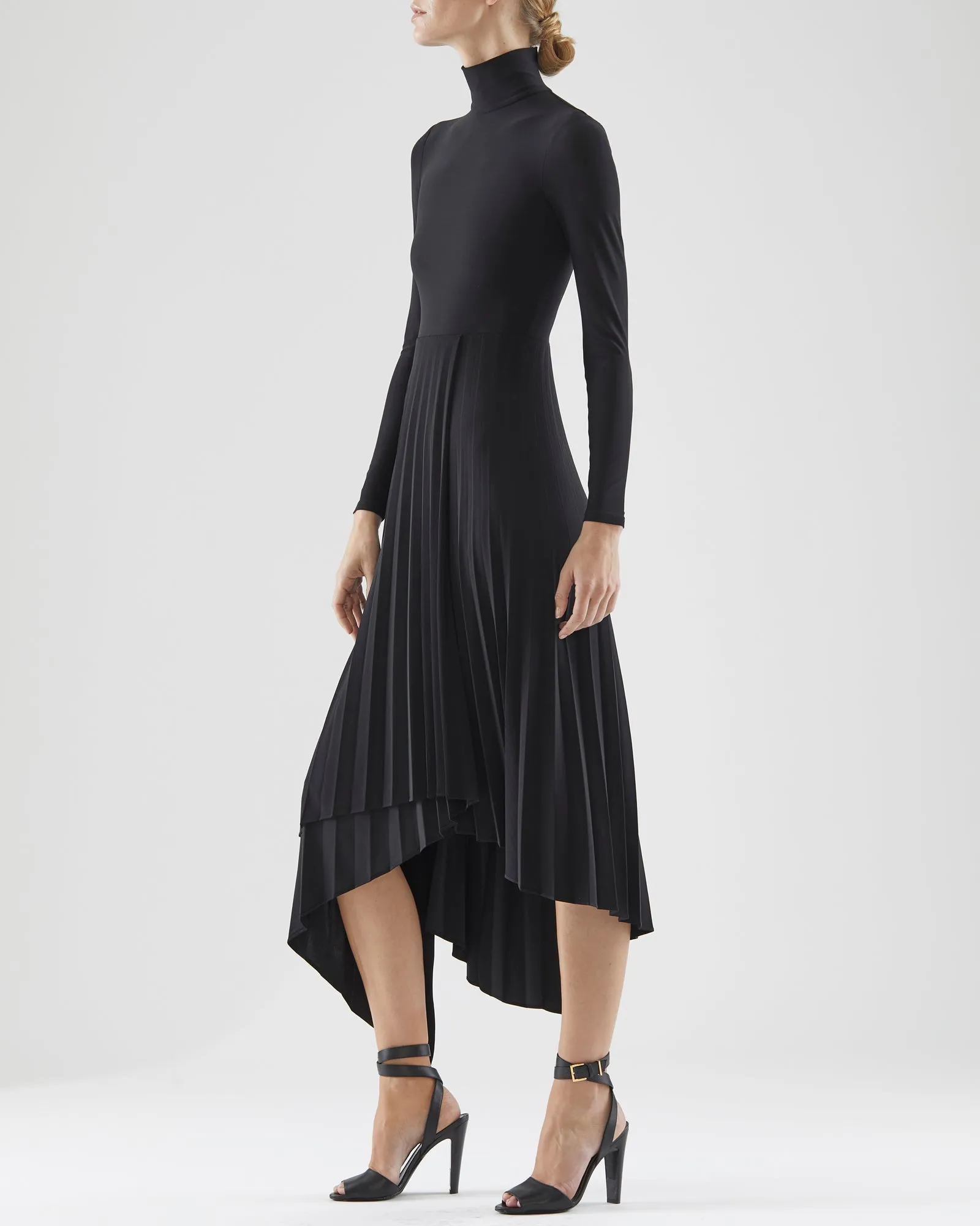 Liv Jersey Pleat Dress sold by H by Halston product image thumbnail 2