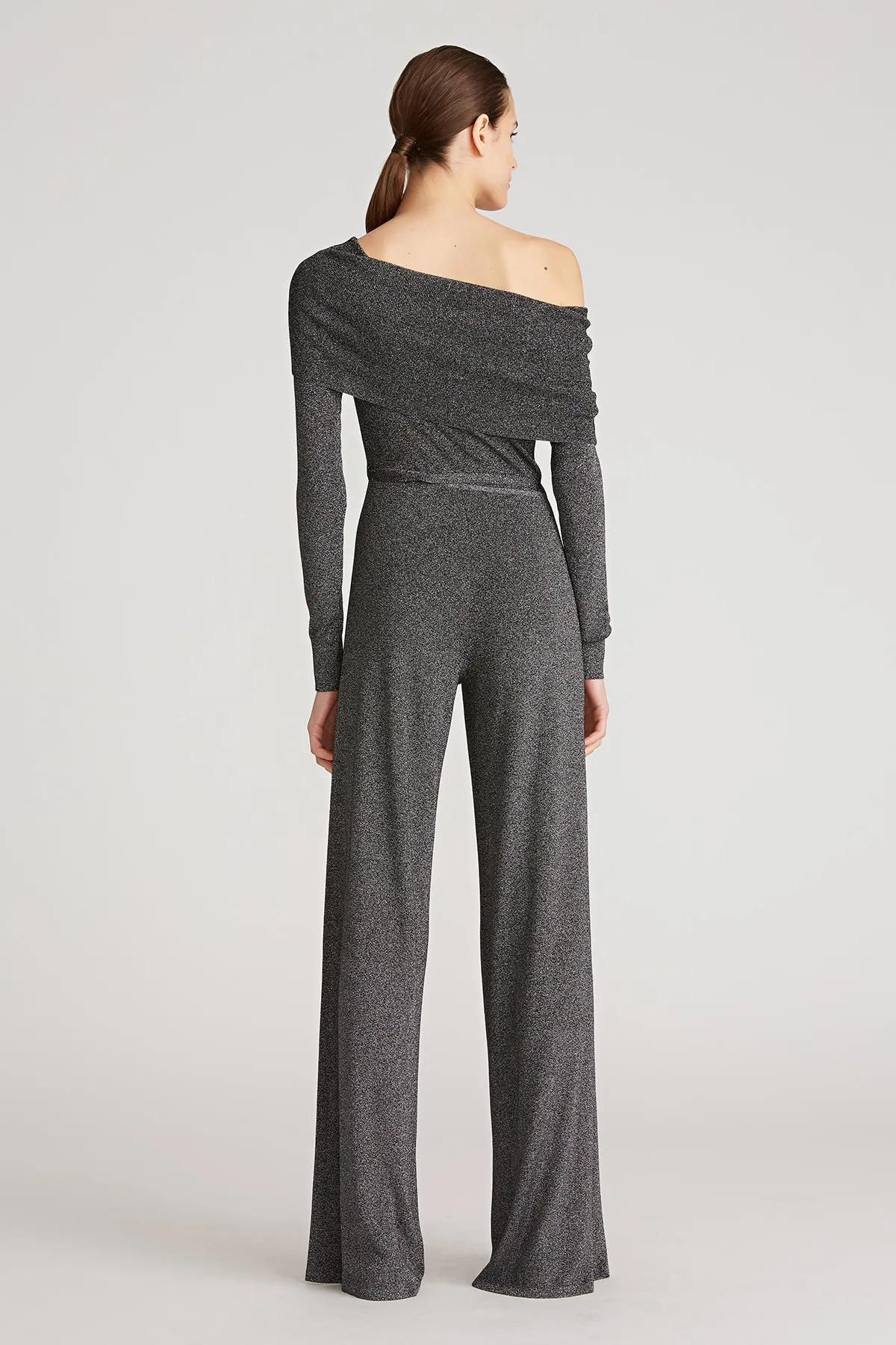 Adria Lurex Knit Jumpsuit sold by H by Halston product image thumbnail 3