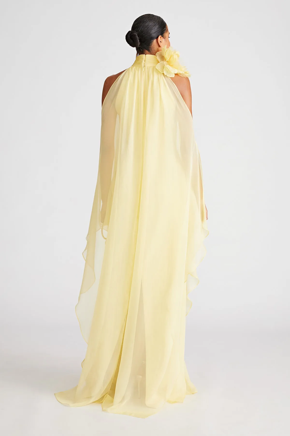 Ginnie Gown In Crepe & Chiffon sold by H by Halston product image thumbnail 2