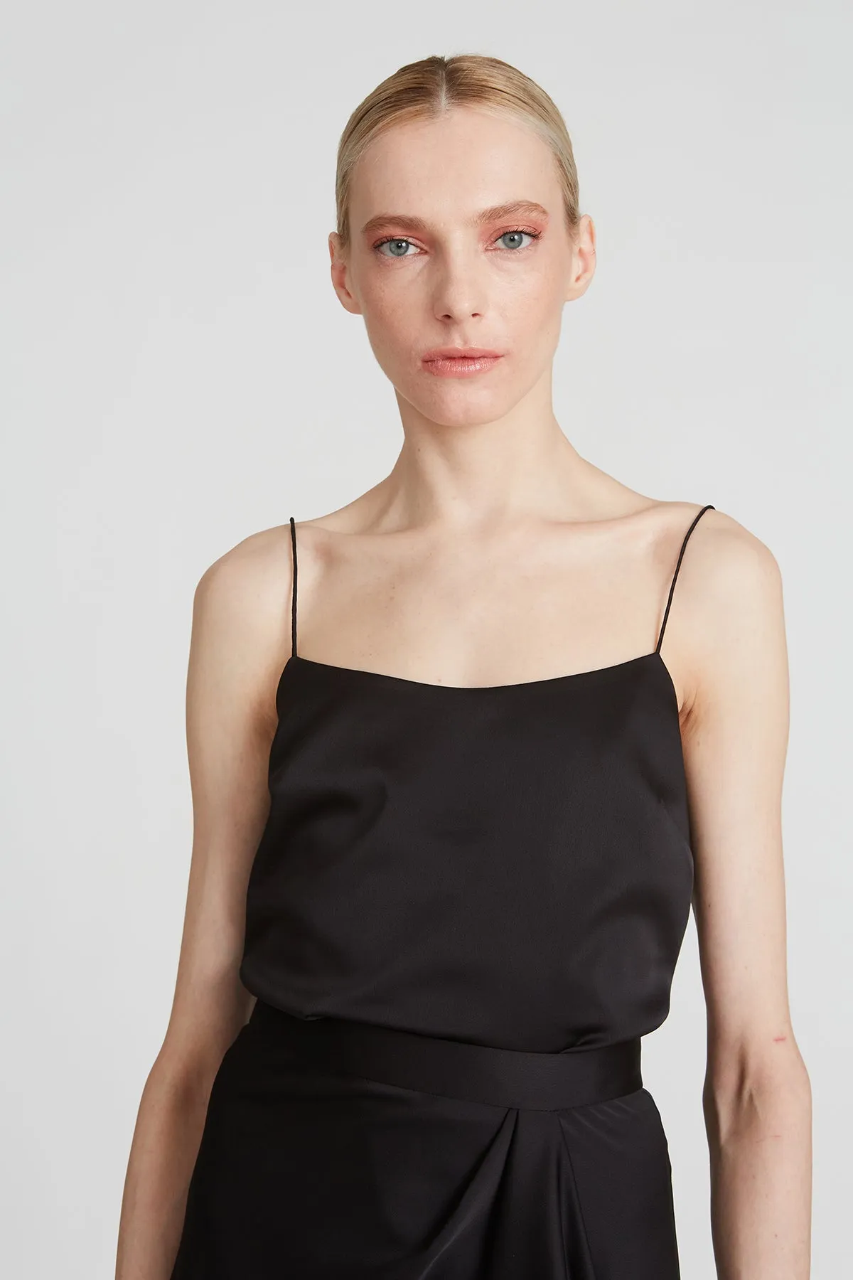 Luna Satin Tank sold by H by Halston