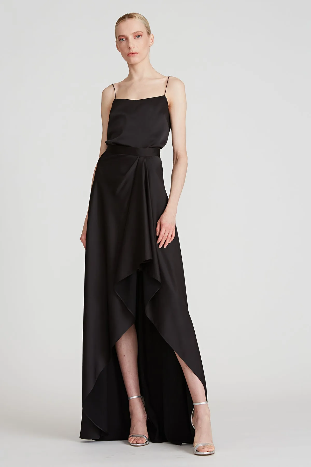 Luna Satin Tank sold by H by Halston product image thumbnail 4