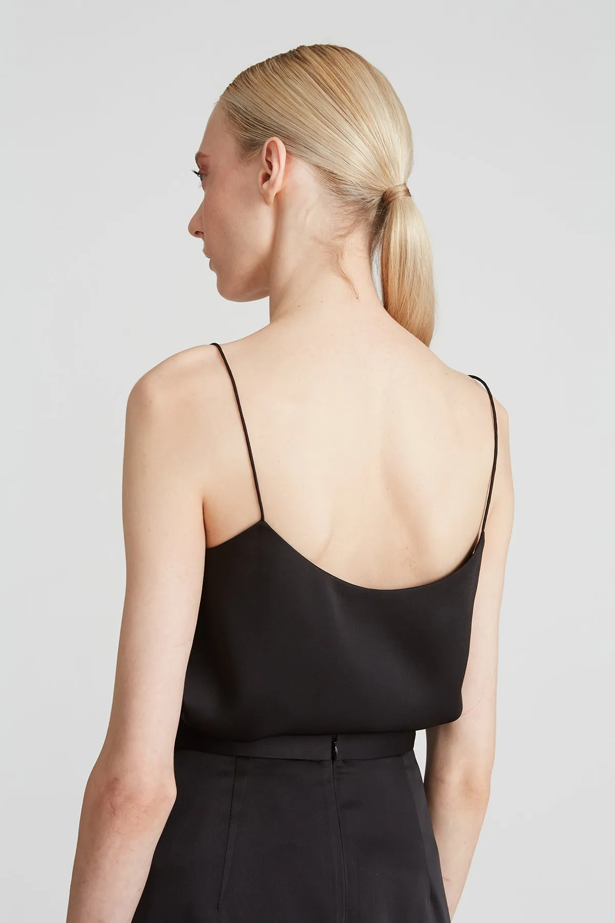 Luna Satin Tank sold by H by Halston product image thumbnail 2