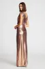 Misha Gown In Metallic Jersey sold by H by Halston