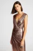 Misha Gown In Metallic Jersey sold by H by Halston