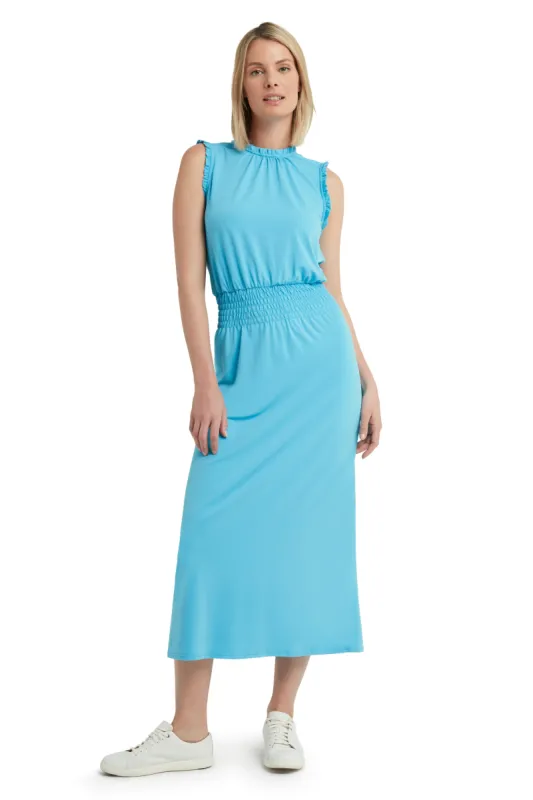 Smocked Waist Dress in Knit Jersey sold by H by Halston