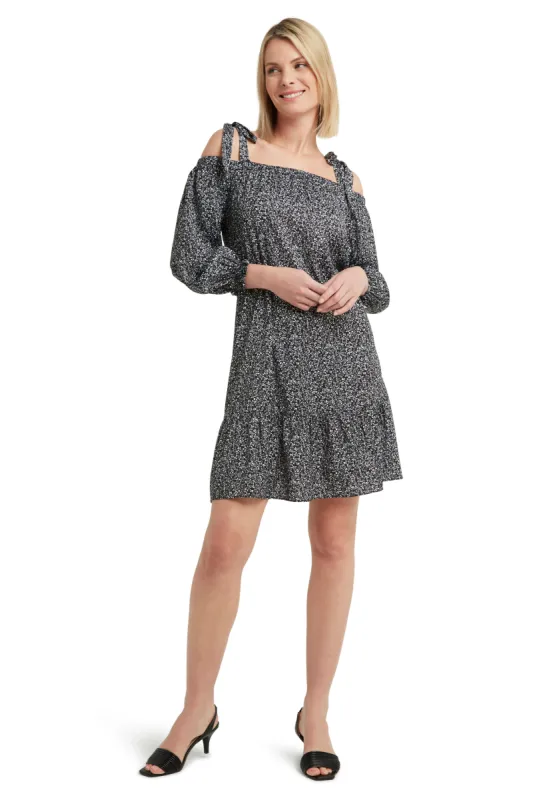 Printed Dress with Three Quarter Sleeve sold by H by Halston