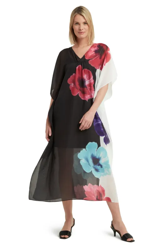 Floral Caftan Dress in Cotton Voile sold by H by Halston