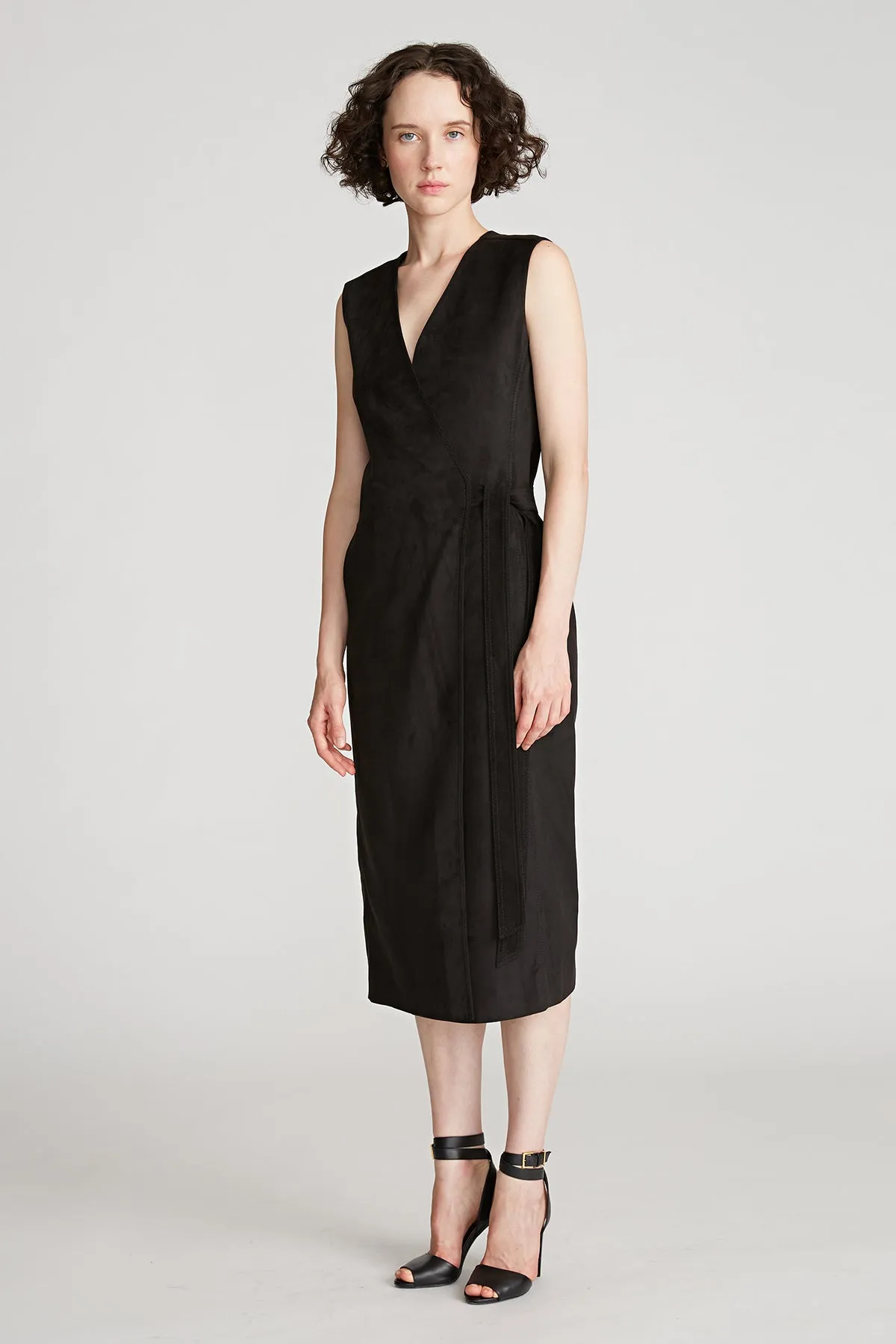 Paulina Dress In Ultrasuede sold by H by Halston product image thumbnail 5
