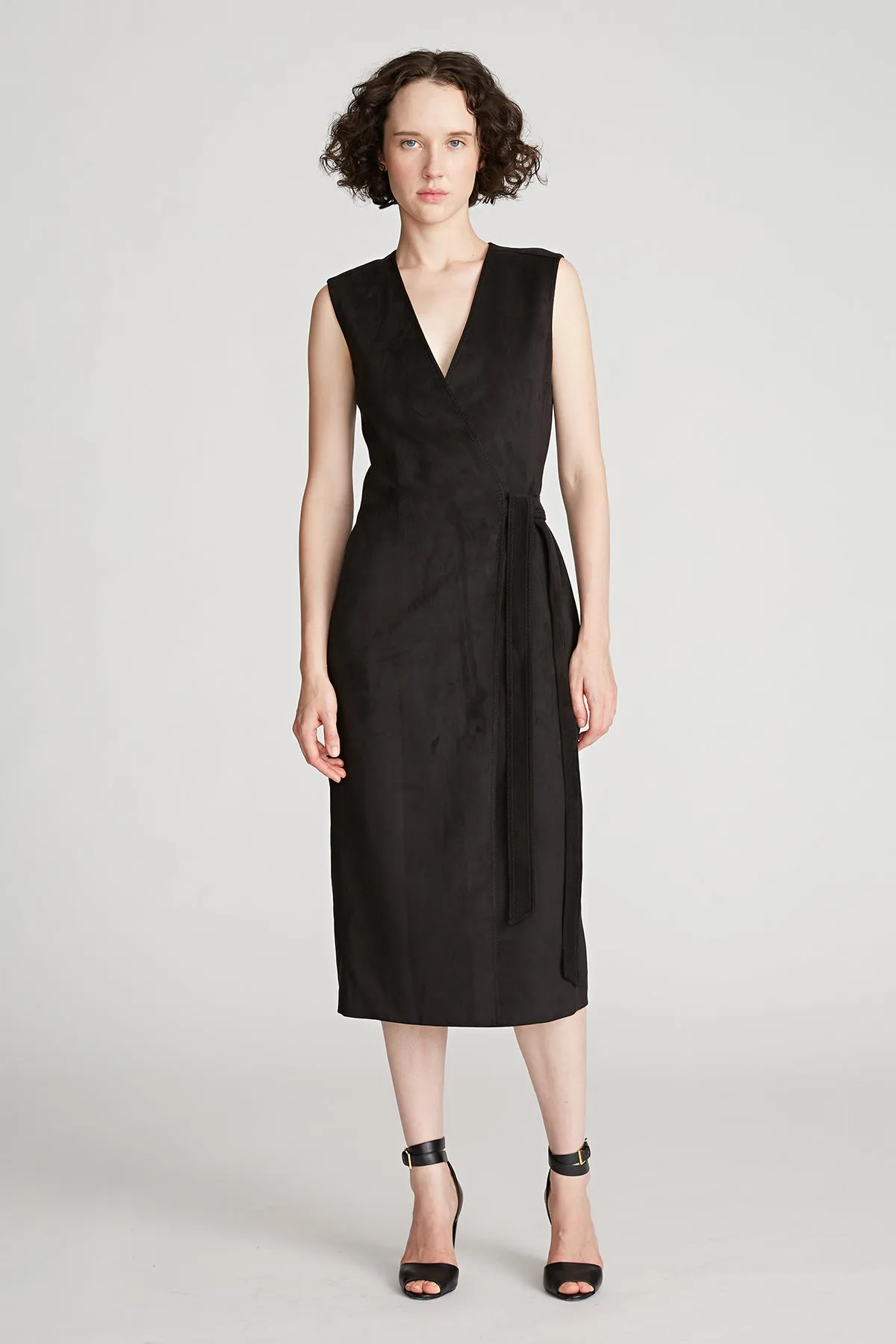 Paulina Dress In Ultrasuede sold by H by Halston product image thumbnail 4